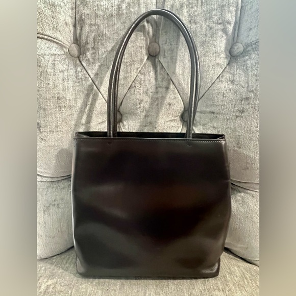 Authentic Prada Brown Leather Shoulder Bag - EUC - Picture 2 of 11